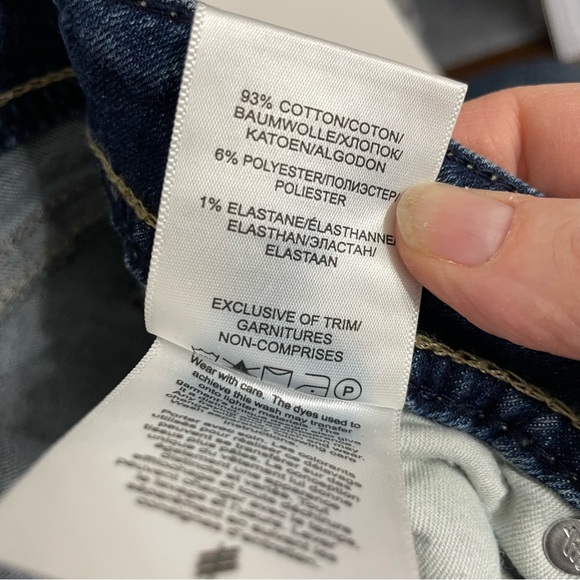 Silver Jeans Elyse Curvy Mid Rise Slim Boot Dark Blue, size 32/31 - Picture 5 of 10